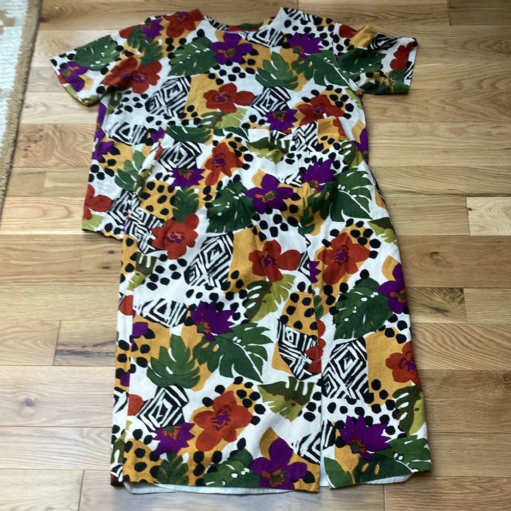 Vintage plus silk vibrant Skirt Set 20W